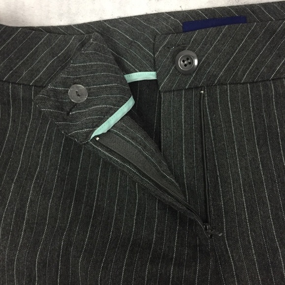 Penningtons Pinstripe Pants Womens Plus Size 18 Gray Straight Leg Trousers - Picture 7 of 9